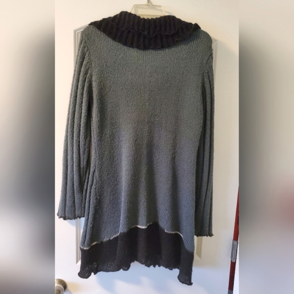 Tivoli Long Sleeve Cardigan Black/Gray Size M - Picture 11 of 11